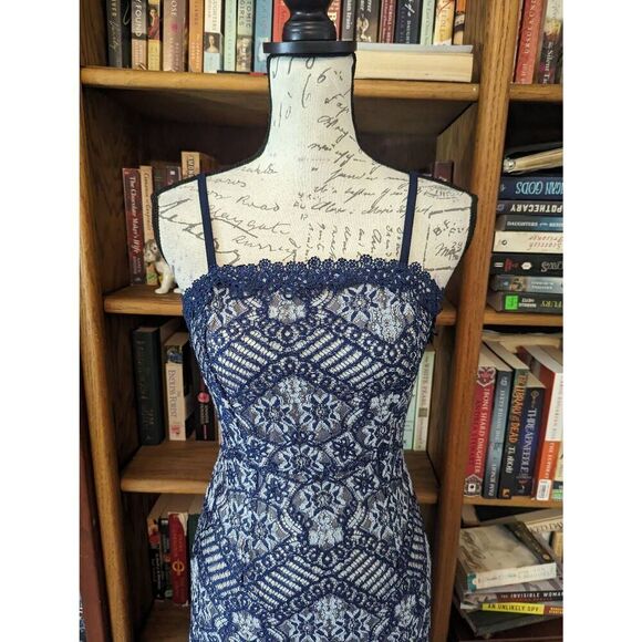 Brand New Foxiedox Women’s XS Blue Embroidered Fringe Maxi Dress Summer - Picture 2 of 8